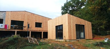 Maison contemporaine en ossature bois en Dordogne